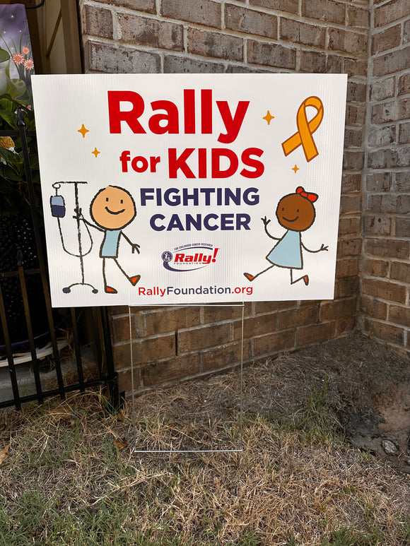 Childhood Cancer Awareness Yard Sign 2025 1