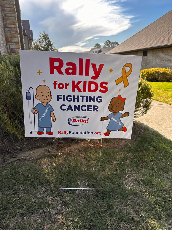 Childhood Cancer Awareness Yard Sign 2025 2