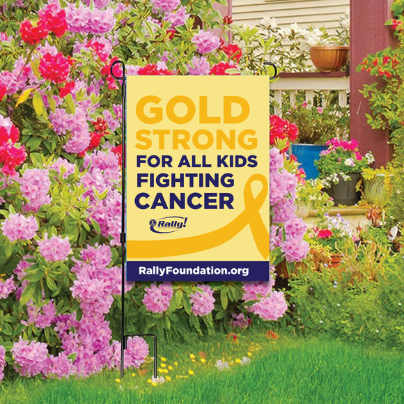 Childhood Cancer Awareness Support Garden Flag