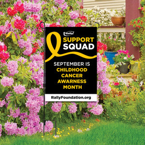 Childhood Cancer Awareness Support Squad September Garden Flag